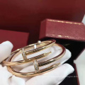Розовое золото полное бриллиантовое браслеты с платиной